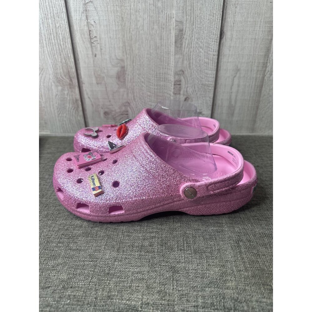 RESERVED for glitterqueen1901 Bundle of 4 Crocs Mean Girls Pink Glitter Clogs - Picture 4 of 13